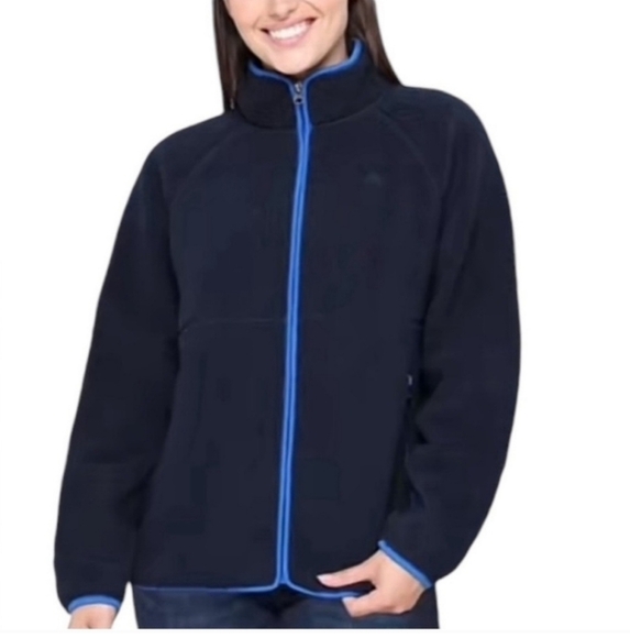 Sierra Designs Full Zip Fleece Women's XS Shepra Zip Jacket Blue NWT - Picture 1 of 12